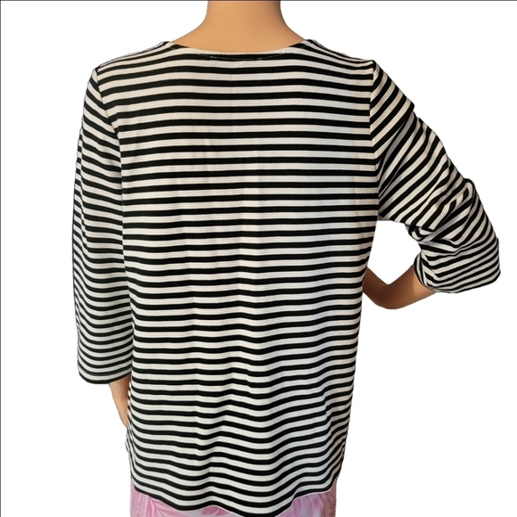 Karen kane striped medium long sleeve top - Picture 2 of 12